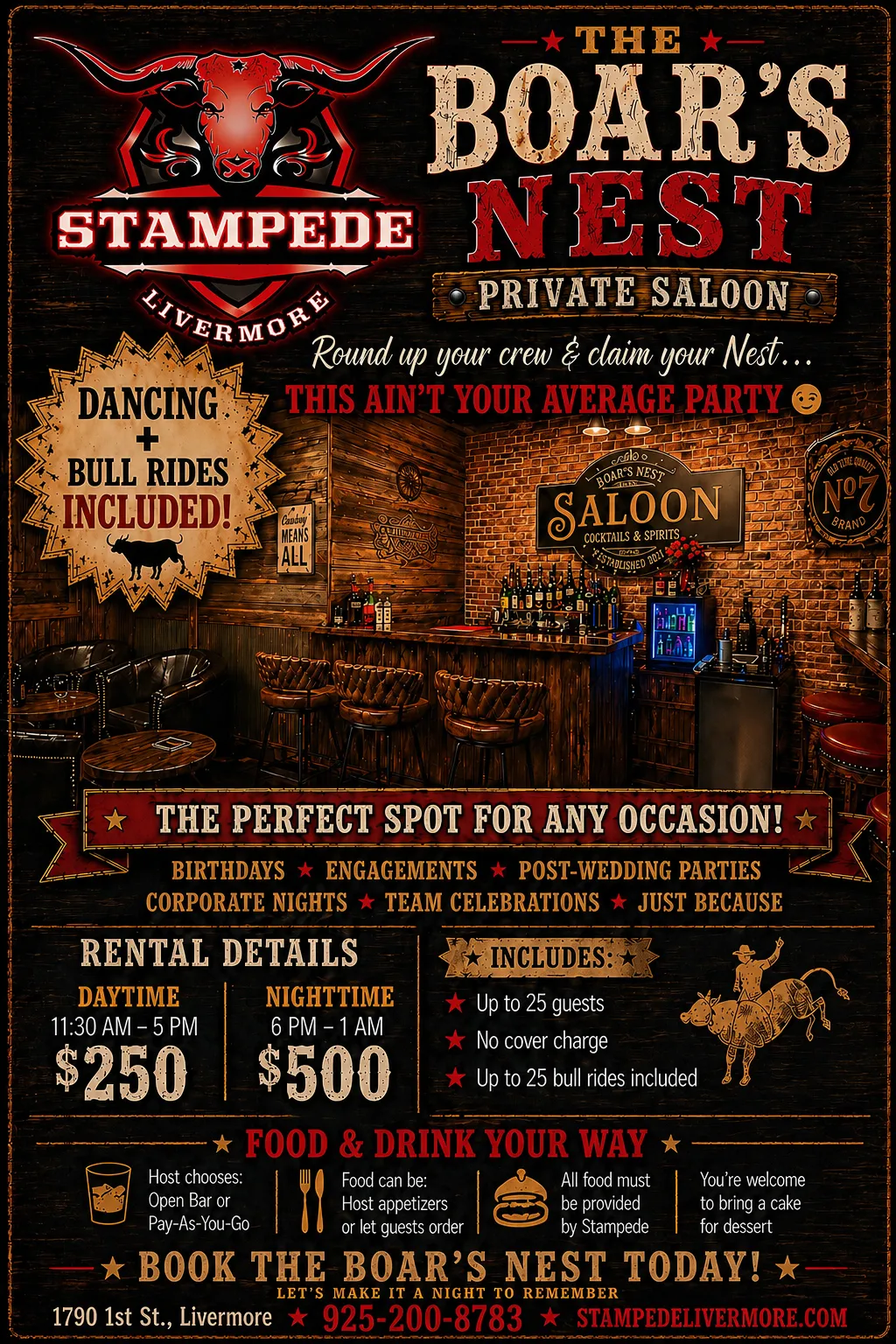 Boar's Nest Rental Flyer