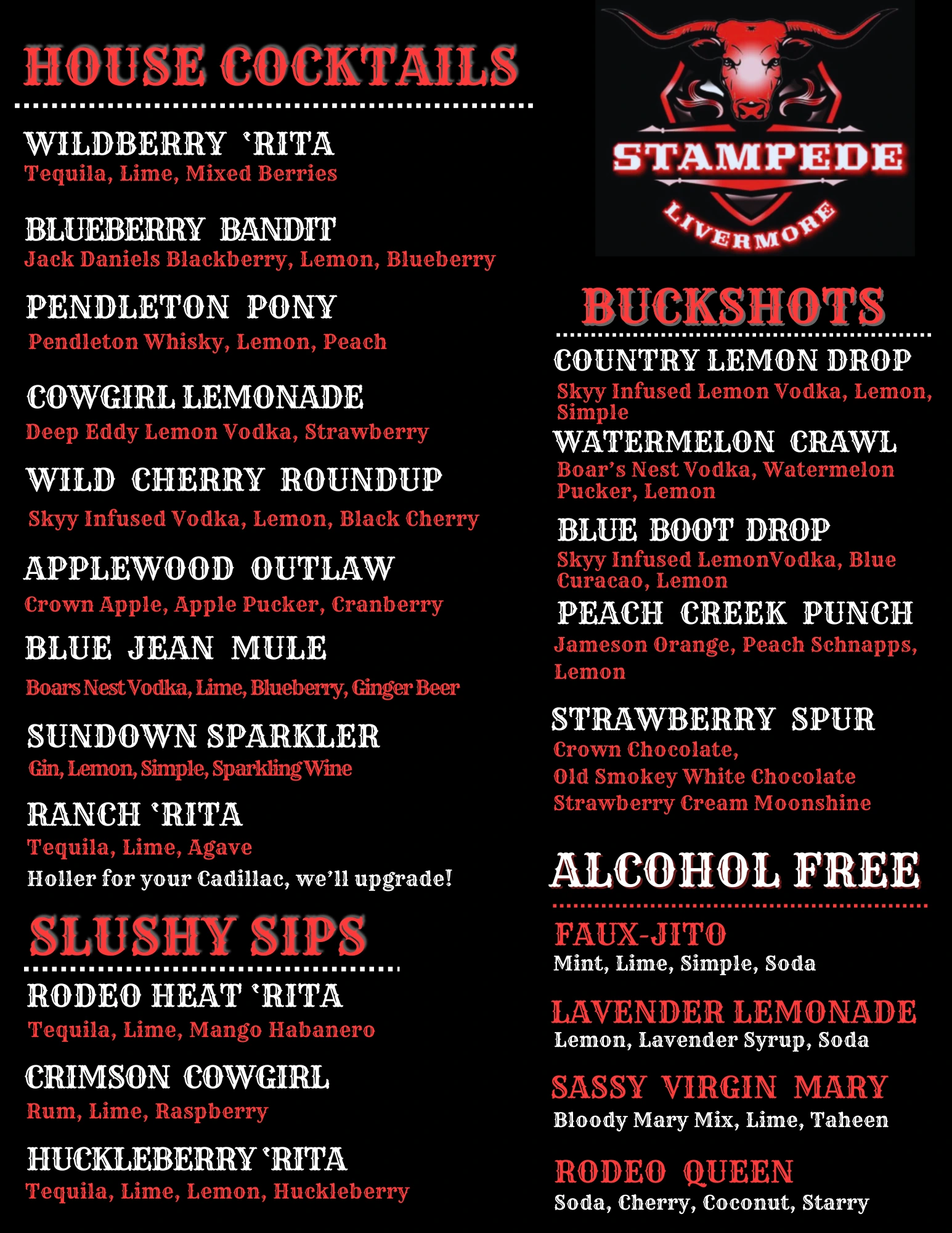 Drink Menu