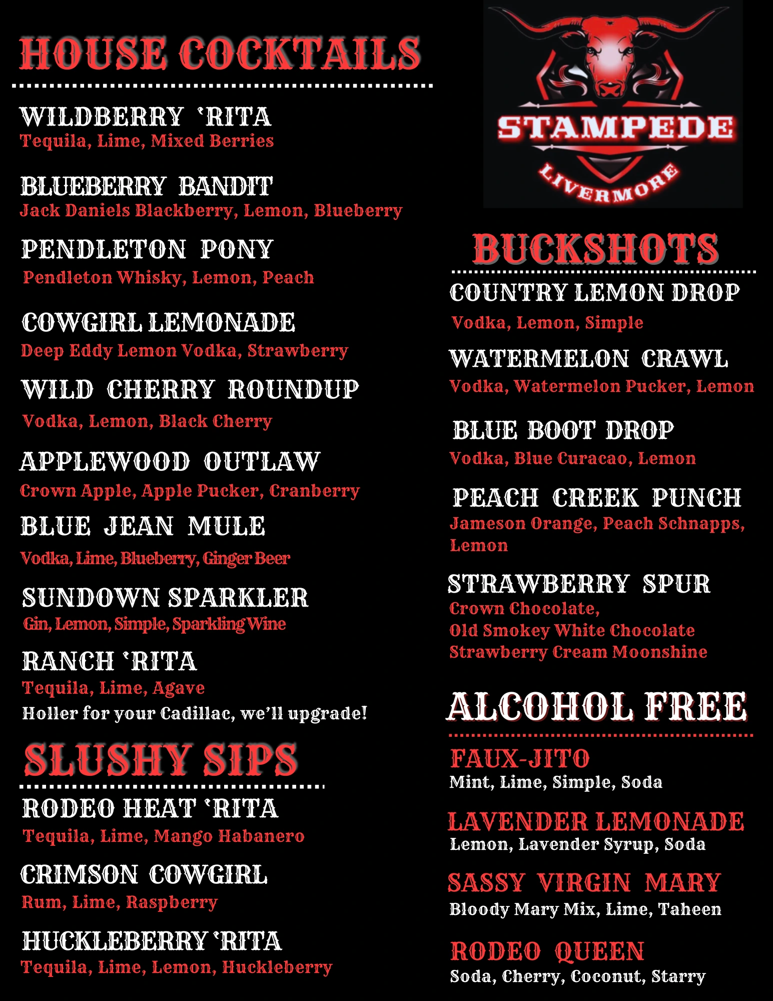 Drink Menu